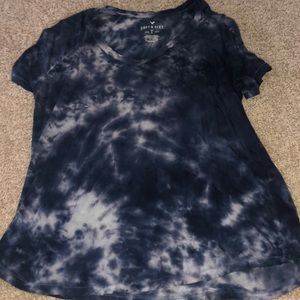 Blue tie-dye shirt